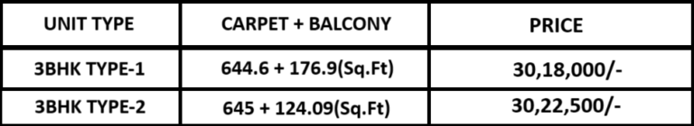 aster avenue price list